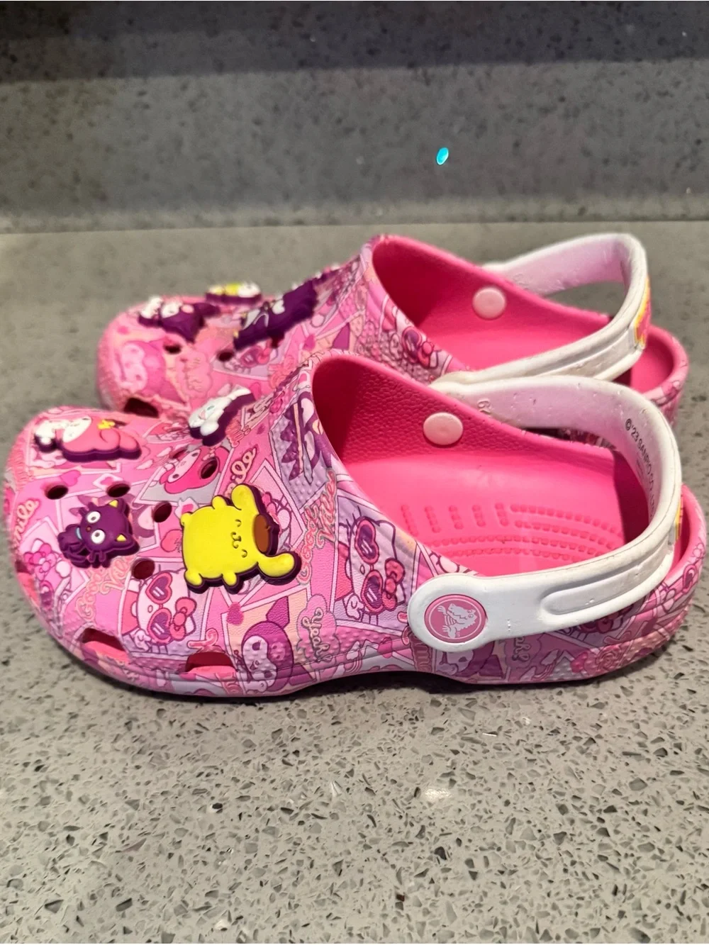 Pink Kids Sanrio Crocs